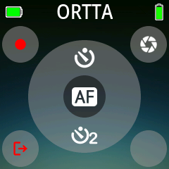 Remote Control page with an Ortta device