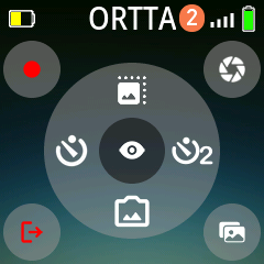 Remote Control page with the Ortta Camera app